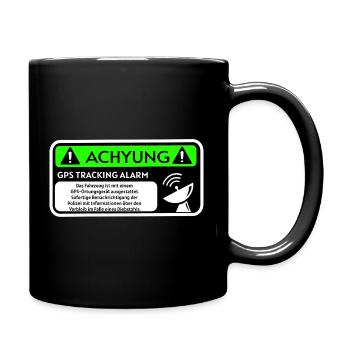 warning - Full Colour Mug - black - Right