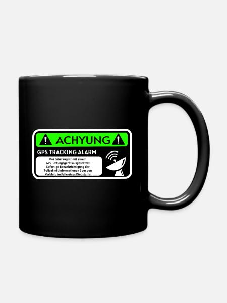 Warnung - Tasse einfarbig - Schwarz