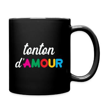 Onkel der Liebe - Familie - Weihnachten - Tasse einfarbig - Schwarz - Rechts