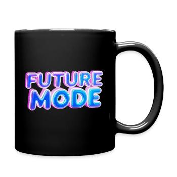 Future Mode Neon Licht - Tasse einfarbig - Schwarz - Rechts