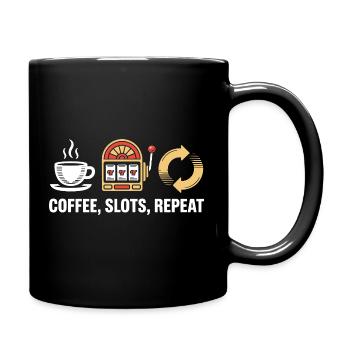 Kaffee-Slots wiederholen Casino-Glücksspiele - Tasse einfarbig - Schwarz - Rechts