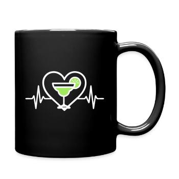 Margarita Cœur Cocktail Citron Vert - Mug uni - noir - Droite