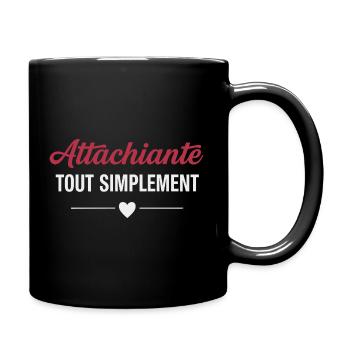 Simply endearing, feminine humour - Full Colour Mug - black - Right