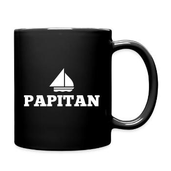 Papitän Father's Day Best Dad Anchor - Full Colour Mug - black - Right