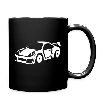 Silhouette de voiture de sport – Tuning Race Design - Mug uni - noir - Droite