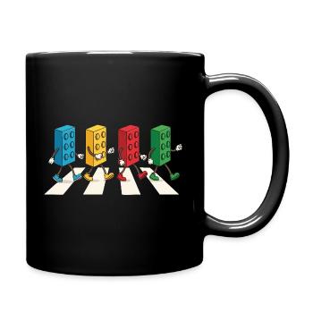 Zebra Made Of Bricks Creative Block Builder - Tasse einfarbig - Schwarz - Rechts