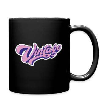 Vintage Rose - Mug uni - noir - Droite