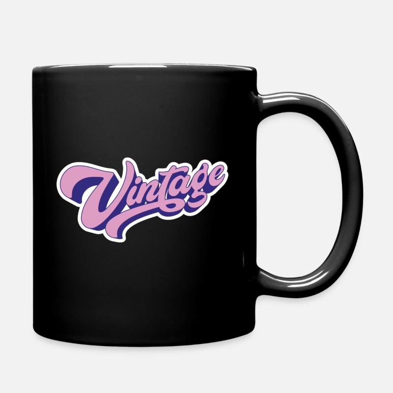 Vintage Rose - Mug uni - noir