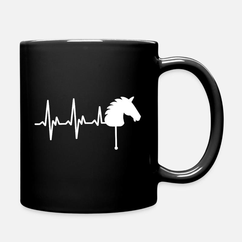 Hobby Horsing - Tasse einfarbig - Schwarz