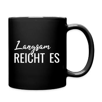 Slowly enough, - Full Colour Mug - black - Right