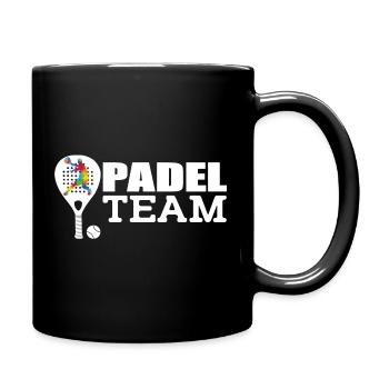Padel - Tasse einfarbig - Schwarz - Rechts