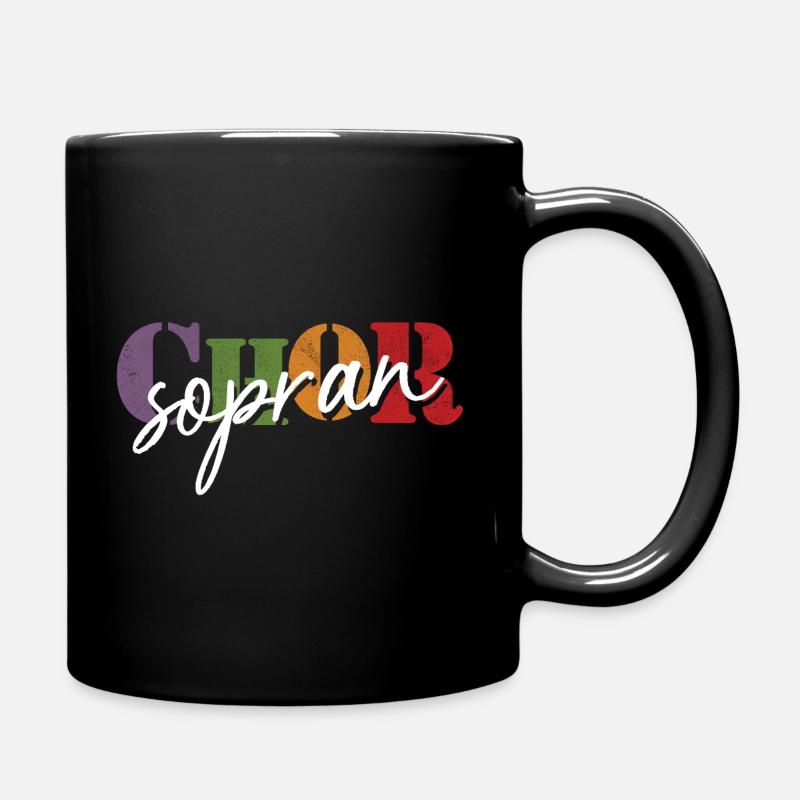 Chor Sopran - Tasse einfarbig - Schwarz