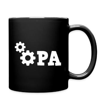 Grandpa Gear Repair - Mechanic Repair Car - Full Colour Mug - black - Right