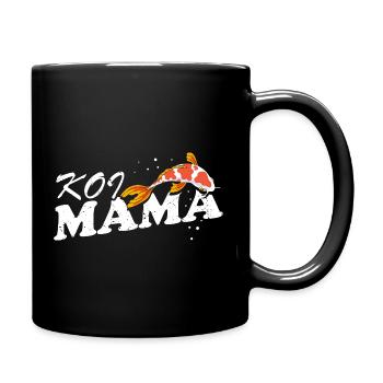 Koi Mama Proud Funny Fish Mom Pond Life - Full Colour Mug - black - Right