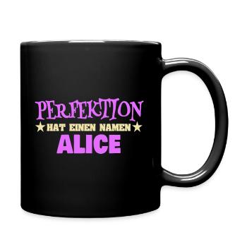 First name Alice - Full Colour Mug - black - Right