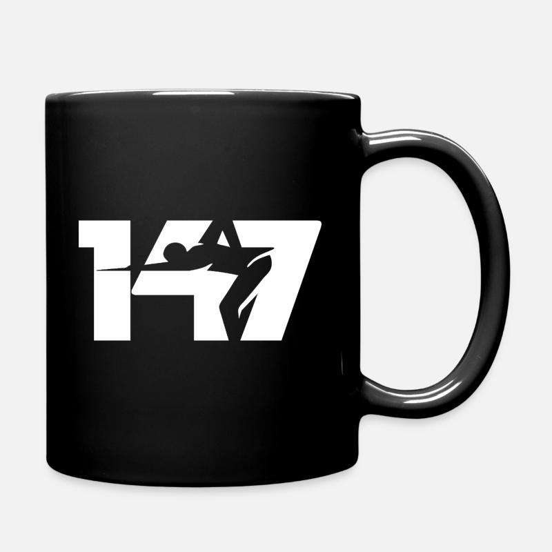 147 Snooker Icon (Blanc) - Mug uni - noir