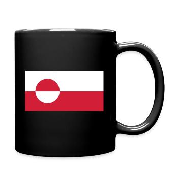 Make America Go Away – Greenland Flag - Full Colour Mug - black - Right