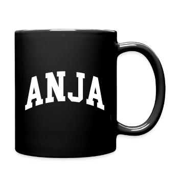 Anja - Tasse einfarbig - Schwarz - Rechts