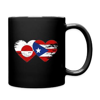 Groenland_Costa_Rica_Flagge_Herz_used - Mug uni - noir - Droite