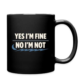 Perimenopause Humor Perimenopause - Tasse einfarbig - Schwarz - Rechts