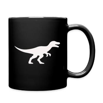 Raptor T Rex Silhouette - Mug uni - noir - Droite