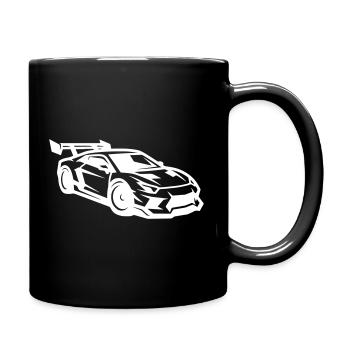 Auto Tuning Sportwagen  - Tasse einfarbig - Schwarz - Rechts