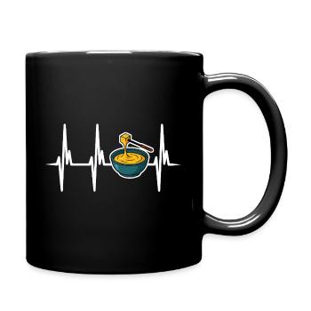 I love cheese fondue - Full Colour Mug - black - Right