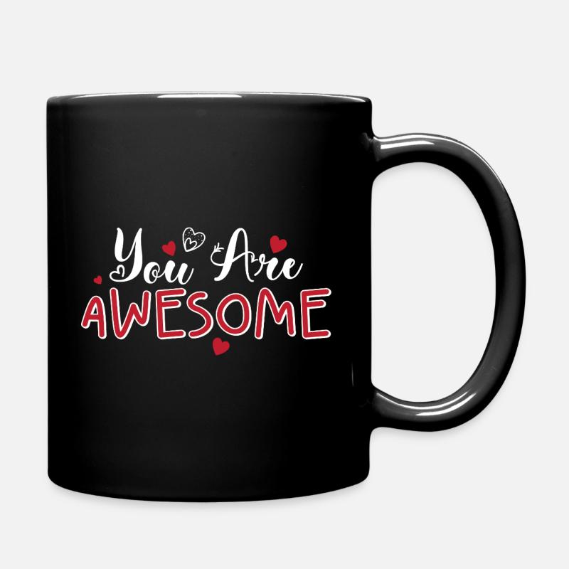 Scénario de Tu es génial de Cœurs - Mug uni - noir