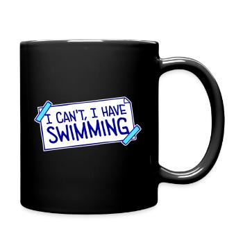 Je ne peux pas, j’ai une excuse de nageur drôle - Mug uni - noir - Droite