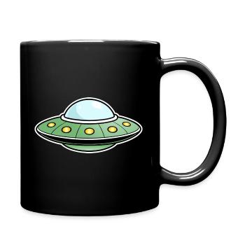 UFO Green - Full Colour Mug - black - Right