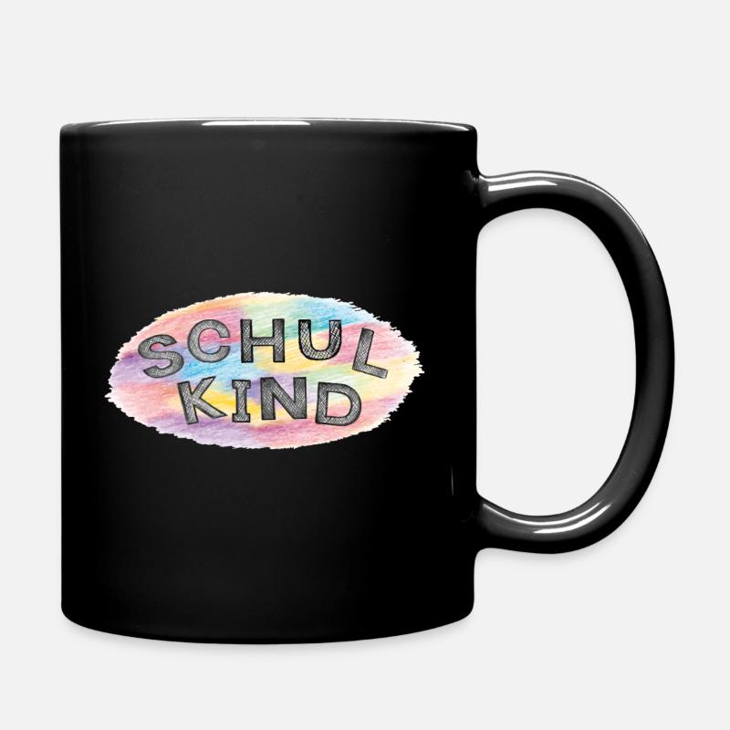 Schulkind - Tasse einfarbig - Schwarz