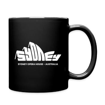 Sydney, Australie, Australien, Touristes locaux - Mug uni - noir - Droite