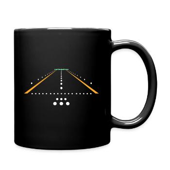 Flugzeug Flug Pilot Flugzeug Fluggesellschaft - Tasse einfarbig - Schwarz - Rechts