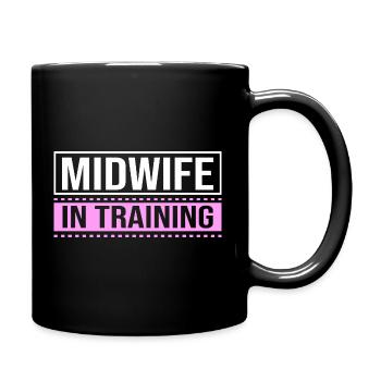 Midwife - Full Colour Mug - black - Right
