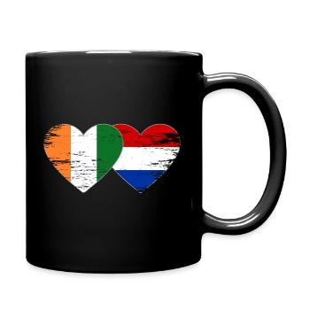 Drapeau de la Côte d’Ivoire Pays-Bas utilisé - Mug uni - noir - Droite