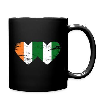 Drapeau du Nigeria de Côte d’Ivoire utilisé - Mug uni - noir - Droite