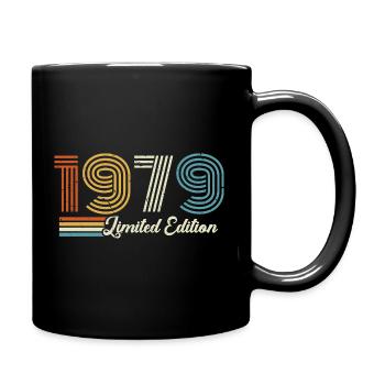 47th birthday 1979 Born 1979 - Full Colour Mug - black - Right