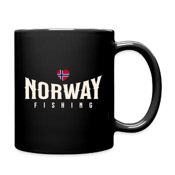 Norvège Pêche - Mug uni - noir - Droite