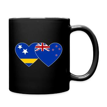 Curacao_Neuseeland_Flagge_Herz - Mug uni - noir - Droite