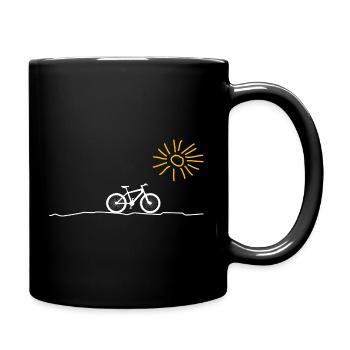 Cyclisme nature à vélo - Mug uni - noir - Droite