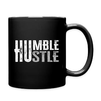 Humble Hustle Entrepreneur Businessman Businesswo - Full Colour Mug - black - Right