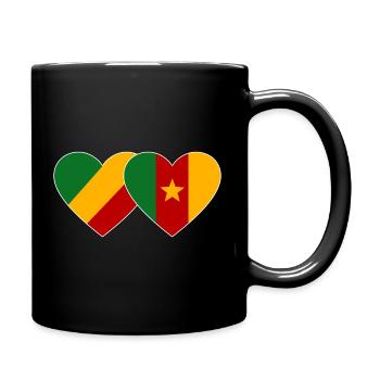 Drapeau du Congo Cameroun - Mug uni - noir - Droite