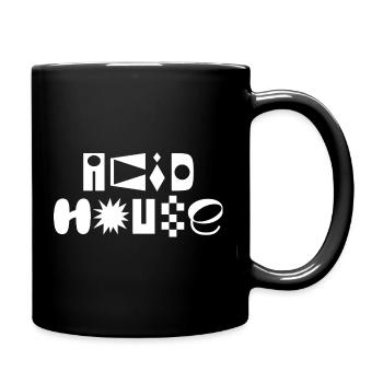 Conception du logo Acid House Fancy Typography - Mug uni - noir - Droite