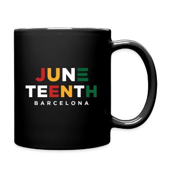 Bloc de couleurs de Juneteenth Barcelone - Mug uni - noir - Droite