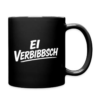 Ei Verbibbsch Sächsischer Dialekt Sachsen Spruch - Tasse einfarbig - Schwarz - Rechts