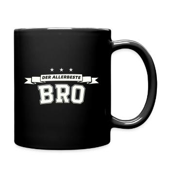 Der Allerbeste Bro - Tasse einfarbig - Schwarz - Rechts
