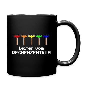 Leiter vom Rechenzentrum Gartenoutfit Gartenarbeit - Tasse einfarbig - Schwarz - Rechts