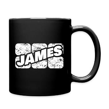 First name James - Full Colour Mug - black - Right