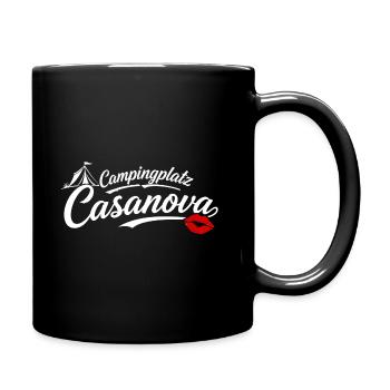 Campingplatz Casanova - Tasse einfarbig - Schwarz - Rechts