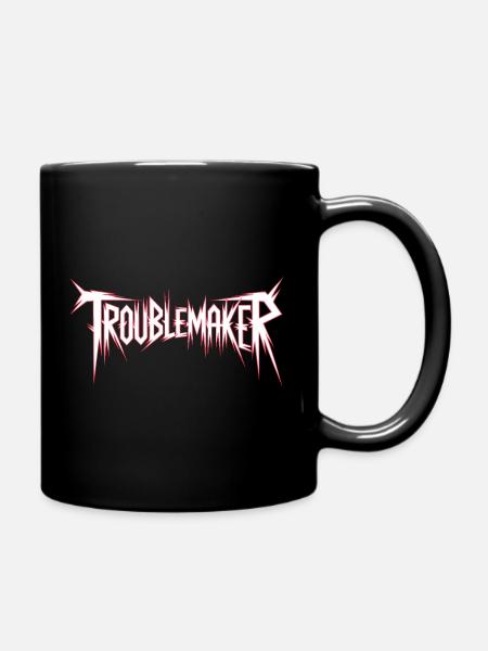 Troublemaker Frechdachs Rabauke Geschwister Kinder - Tasse einfarbig - Schwarz